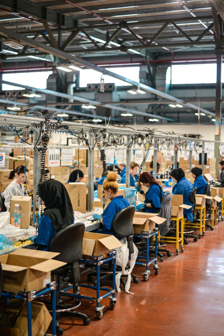 Factory assembly line
