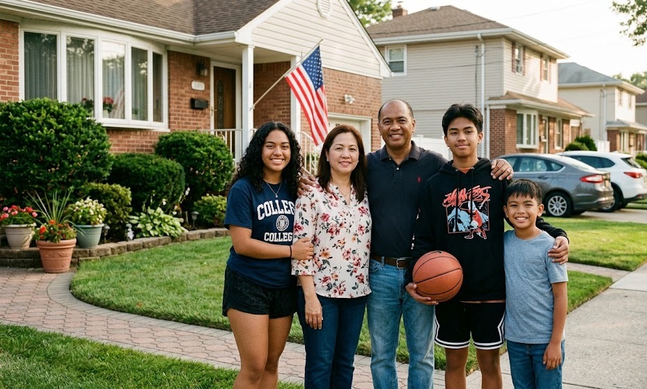 A Filipino family at home in the U.S. after EB-3 sponsorship