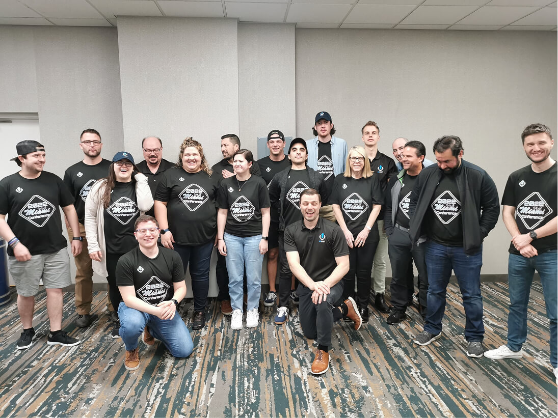 Upshift team members at work.